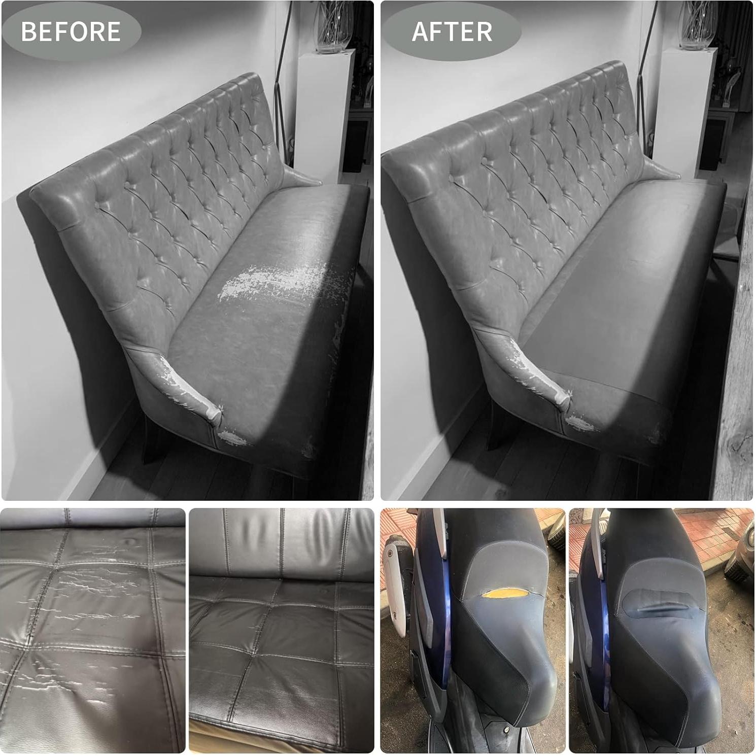 Parche de Reparación de Cuero Autoadhesivo HONGYU 43x200 cm