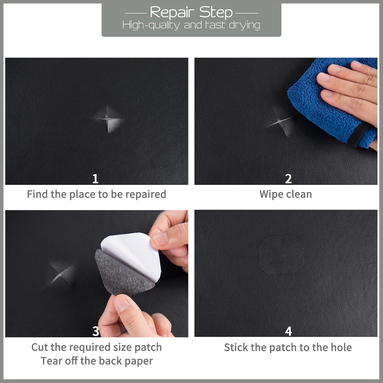 Parche de Reparación de Cuero Autoadhesivo HONGYU 43x200 cm