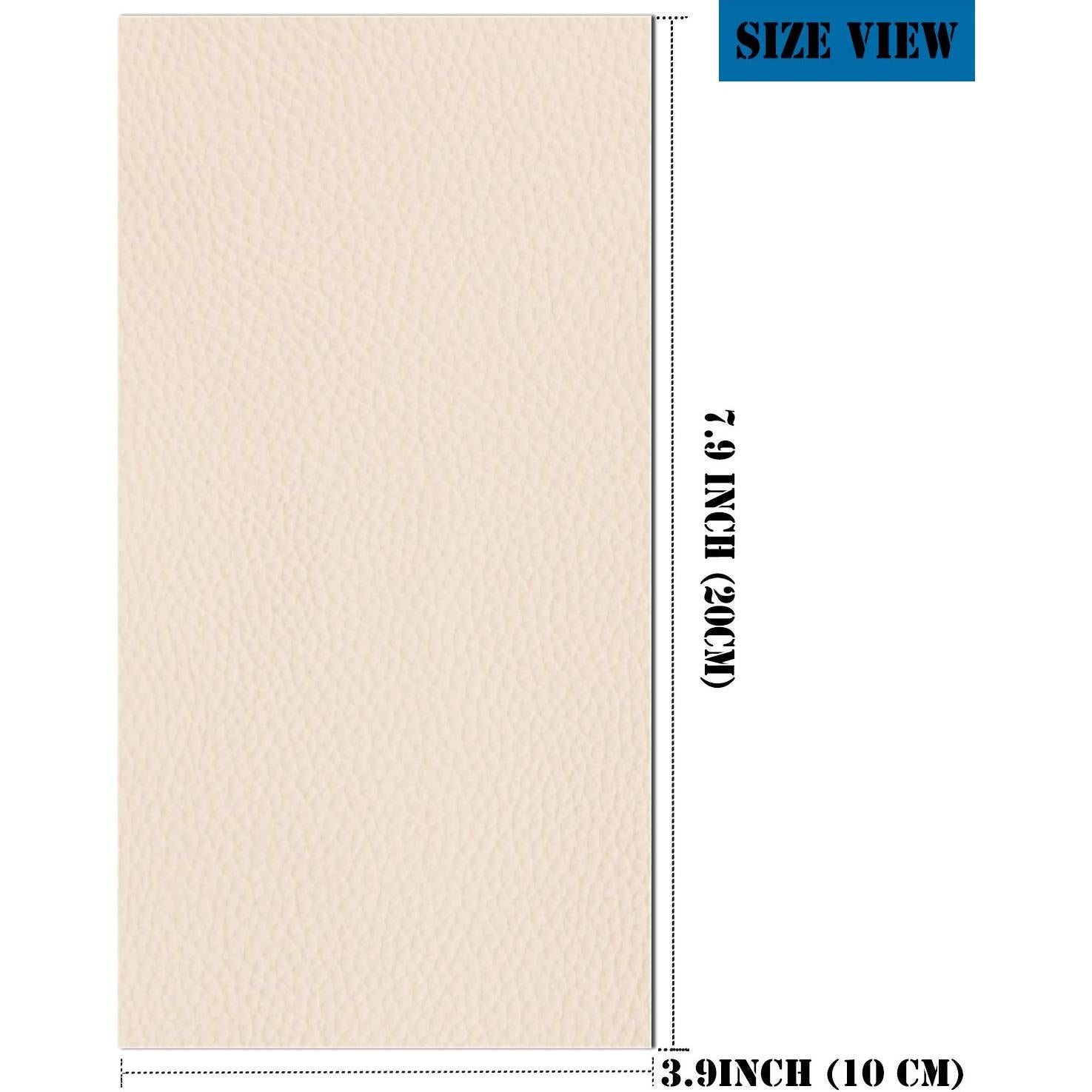 Parche de Reparación de Cuero PU HONGYU 10x20 cm Antirrayaduras