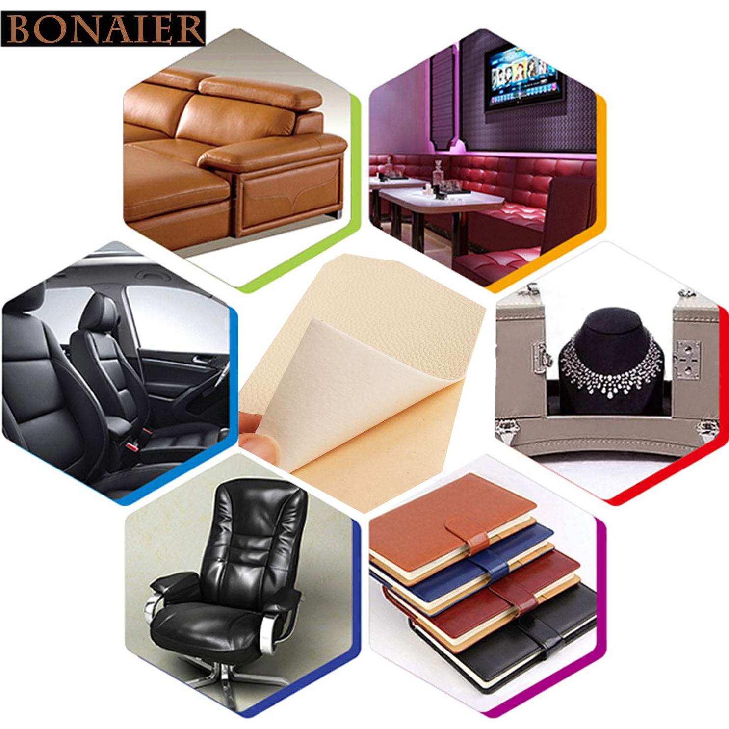 Parche de Reparación de Cuero PU HONGYU 10x20 cm Antirrayaduras