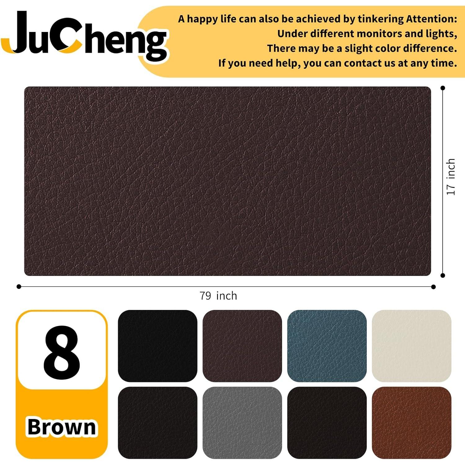 Kit de Reparación de Cuero JuCheng 43x200 cm Marrón Autoadhesivo
