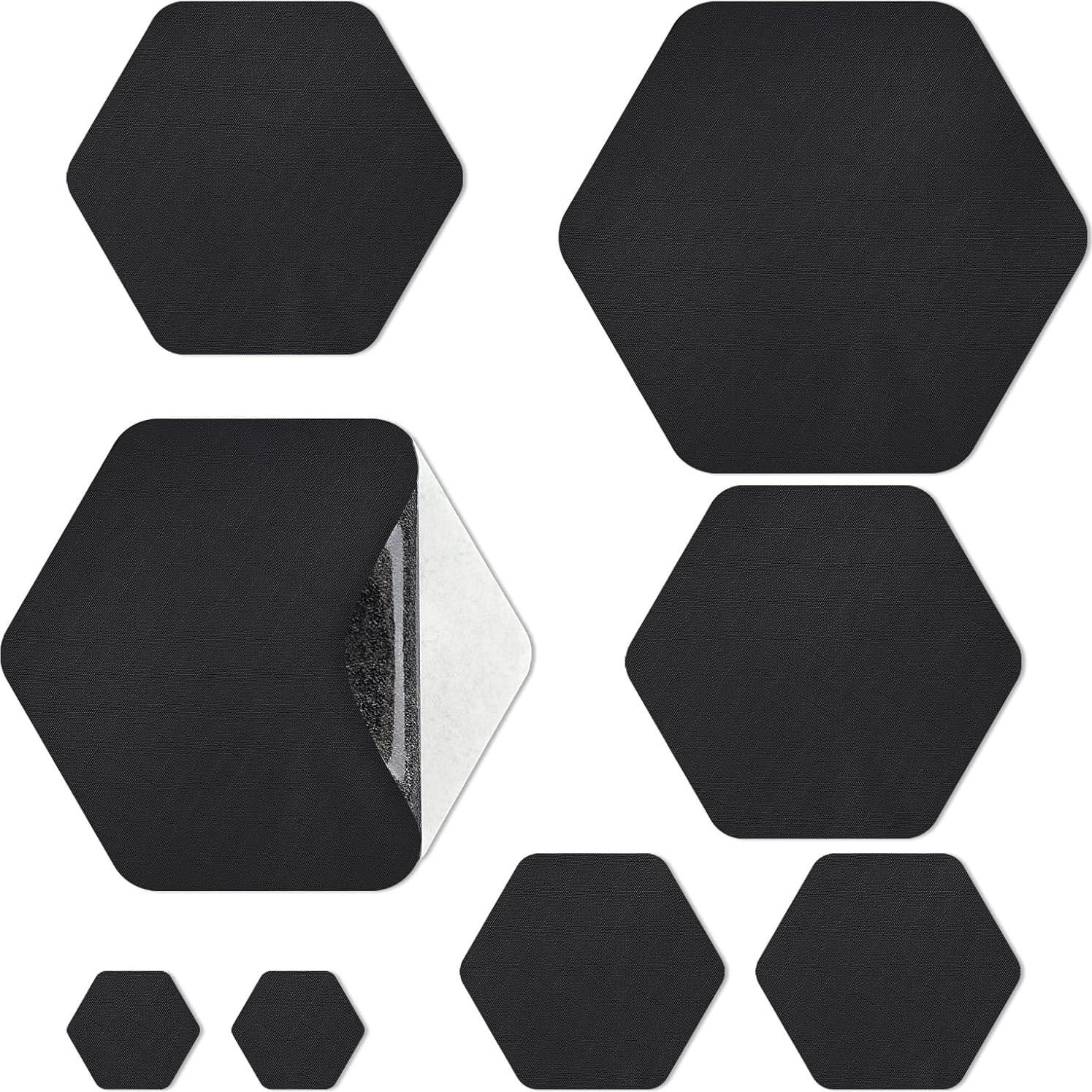 8 Parches de Reparación Autoadhesivos WILDREEDS para Chaquetas de Plumas