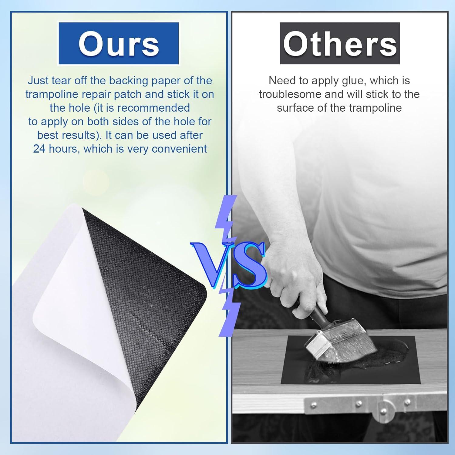 Kit de Reparación de Trampolín Gosknor - 6 Piezas Autoadhesivas