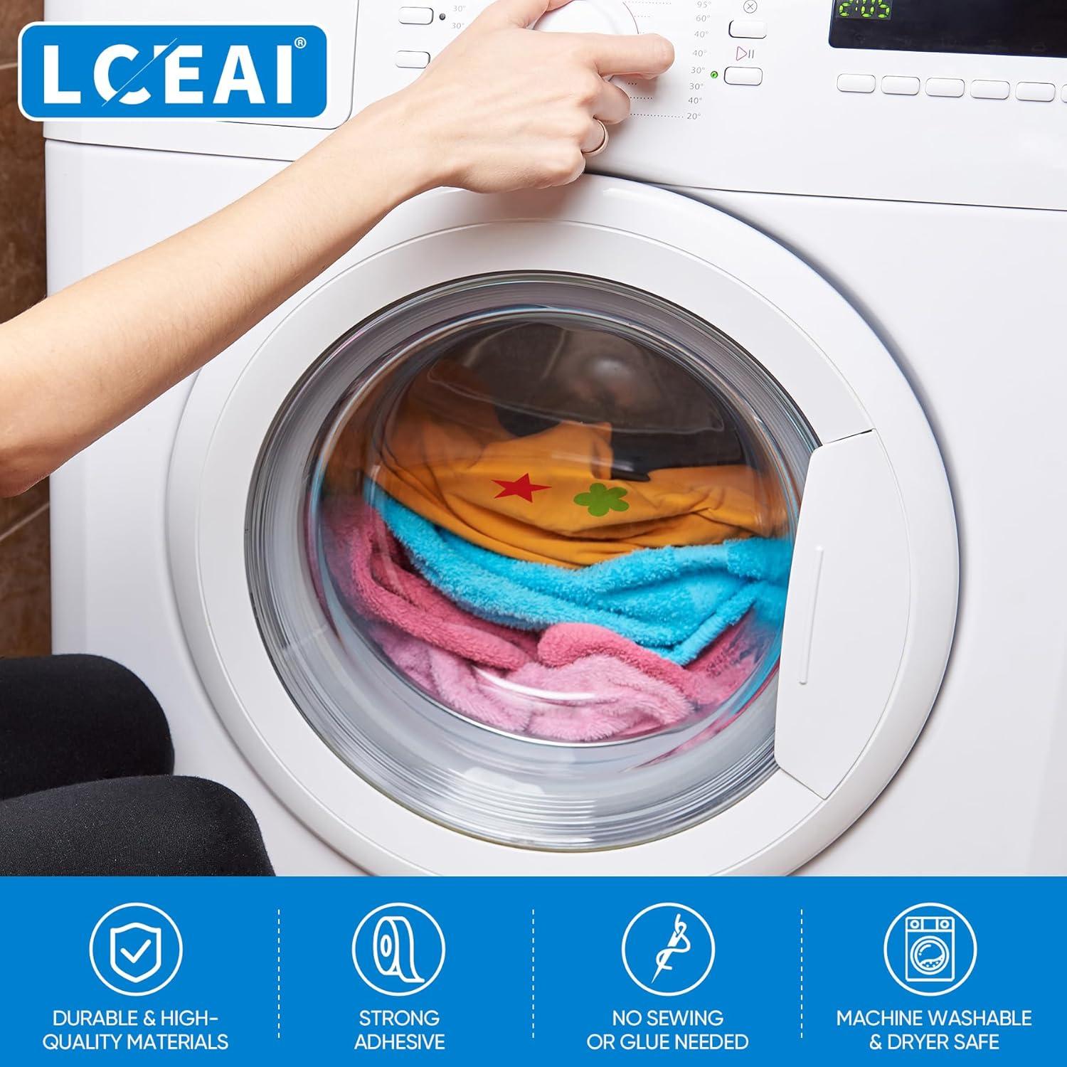 Parche Termoadhesivo LCEAI Beige 6 Piezas 10x22 cm para Ropa