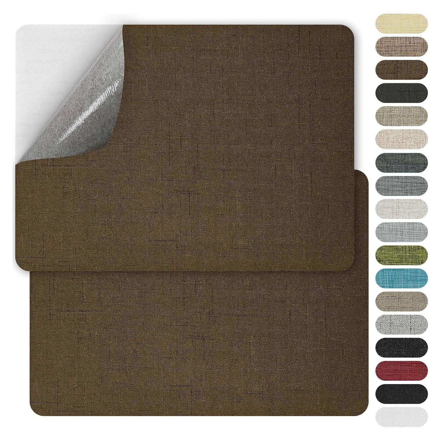 Parches de Reparación de Lino WILDREEDS 2 Pcs 20x28 cm Marrón