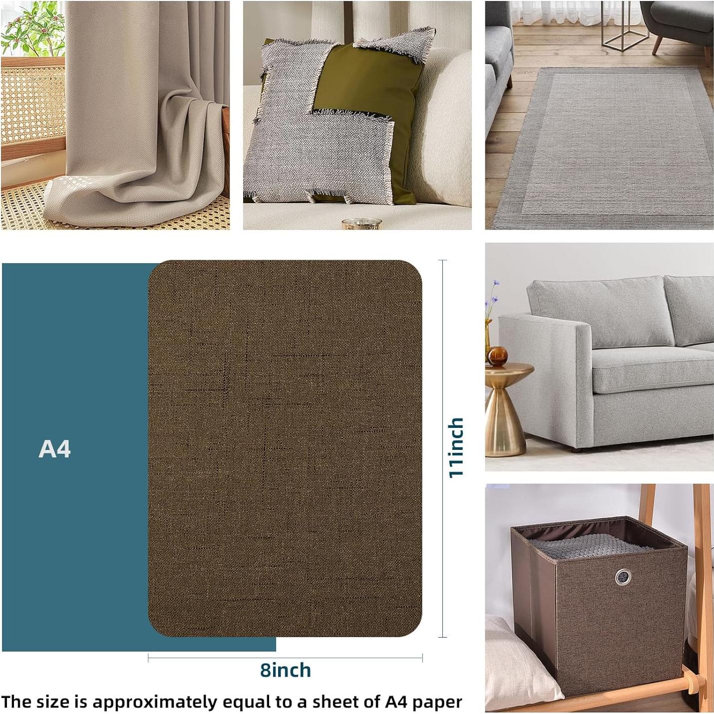 Parches de Reparación de Lino WILDREEDS 2 Pcs 20x28 cm Marrón