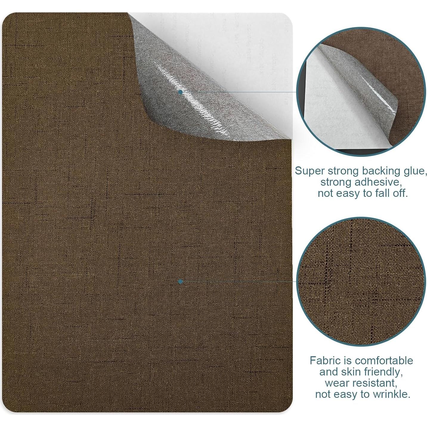 Parches de Reparación de Lino WILDREEDS 2 Pcs 20x28 cm Marrón