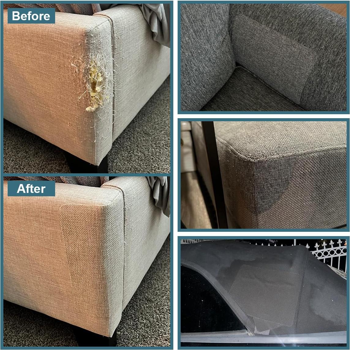 Parches de Reparación de Lino WILDREEDS 2 Pcs 20x28 cm Marrón