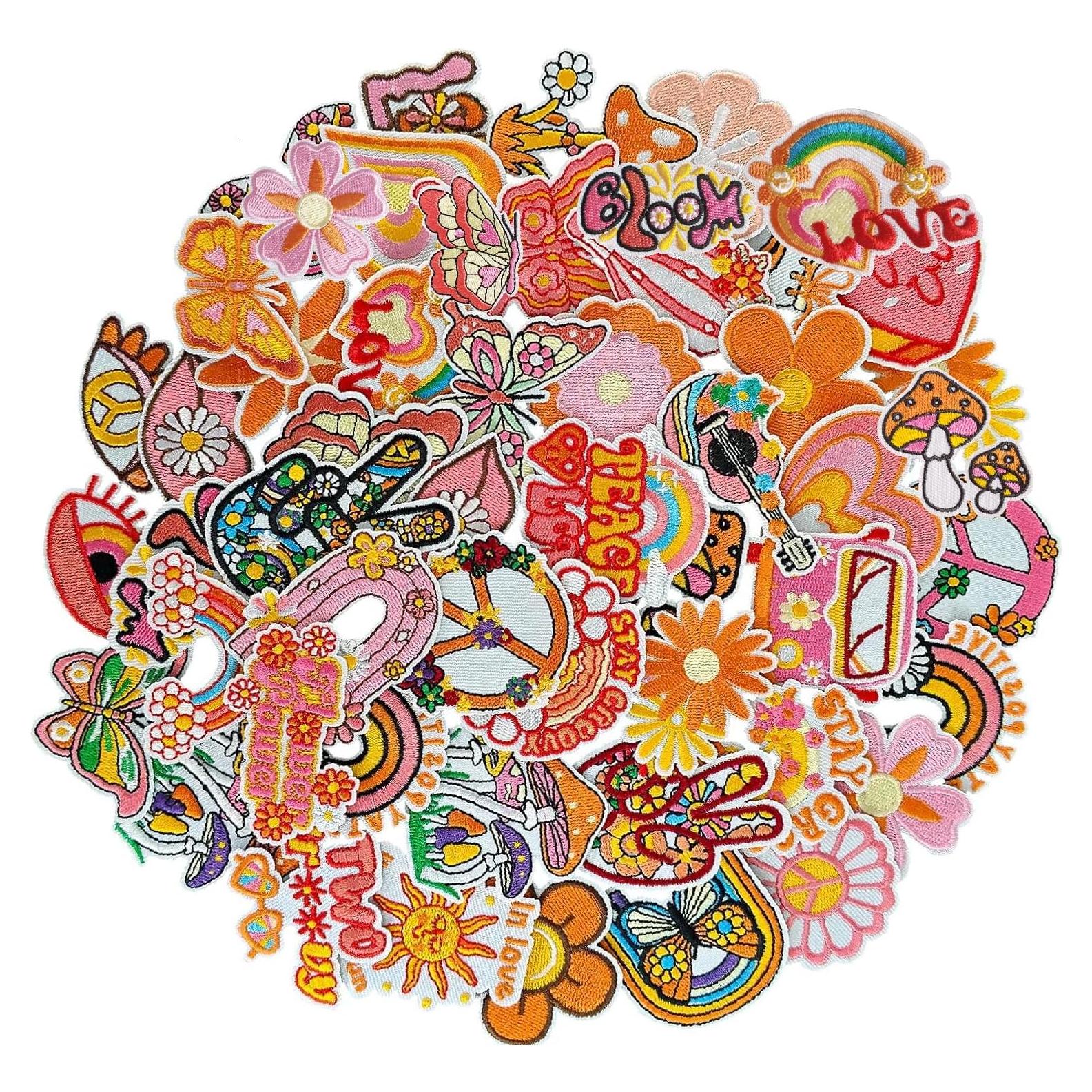 Parche Bordado Vintage Harsgs 40 Piezas para Planchar