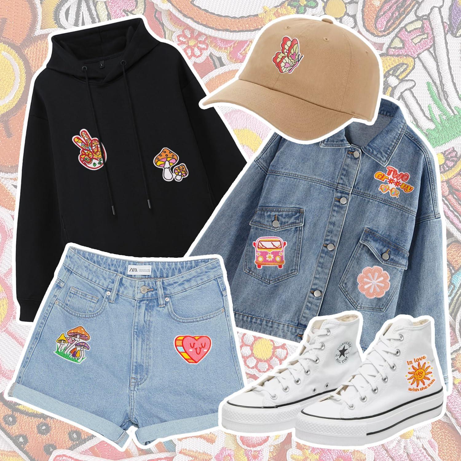 Parche Bordado Vintage Harsgs 40 Piezas para Planchar