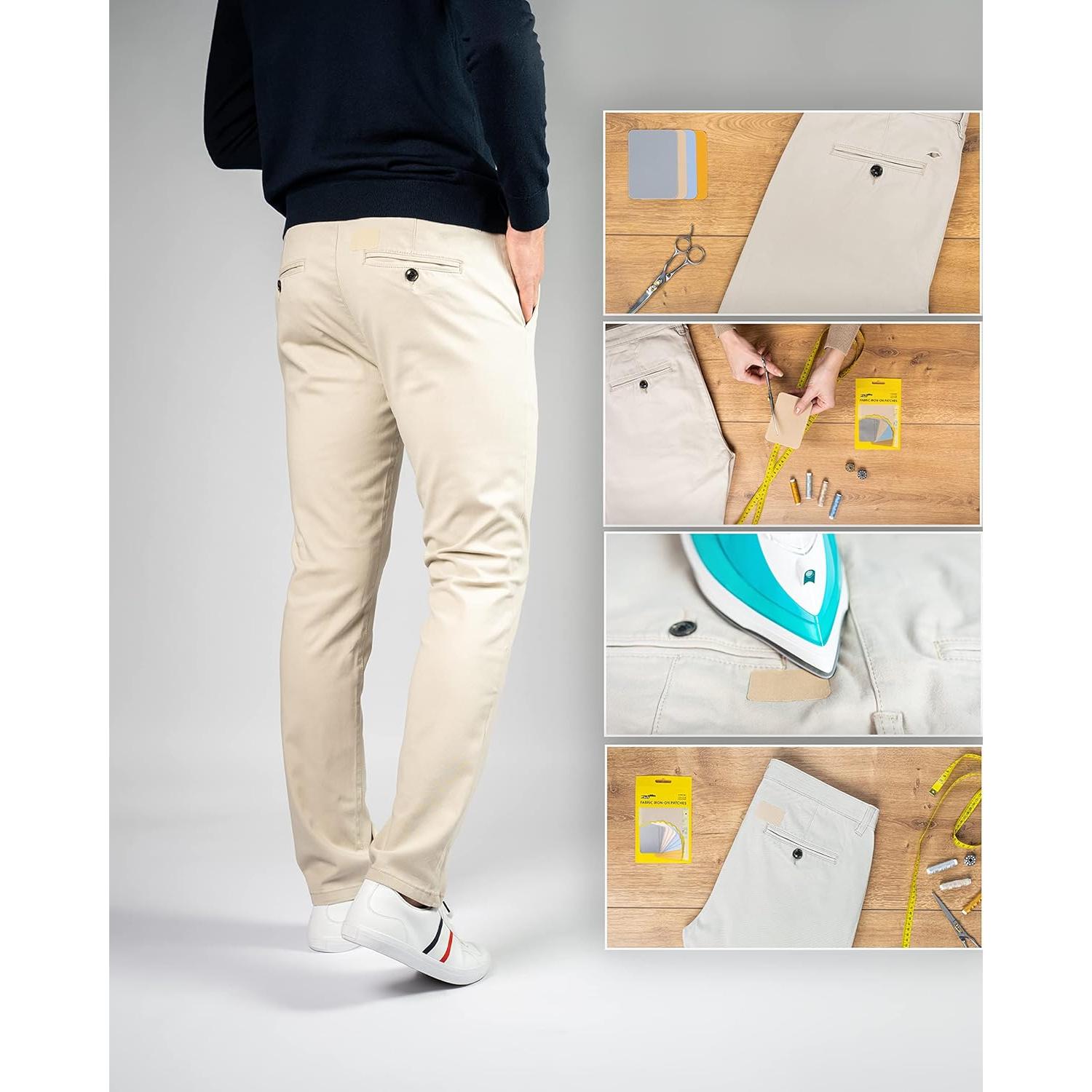 ZEFFFKA Parches Termoadhesivos 12 Piezas Algodón 7.5x10.5 cm