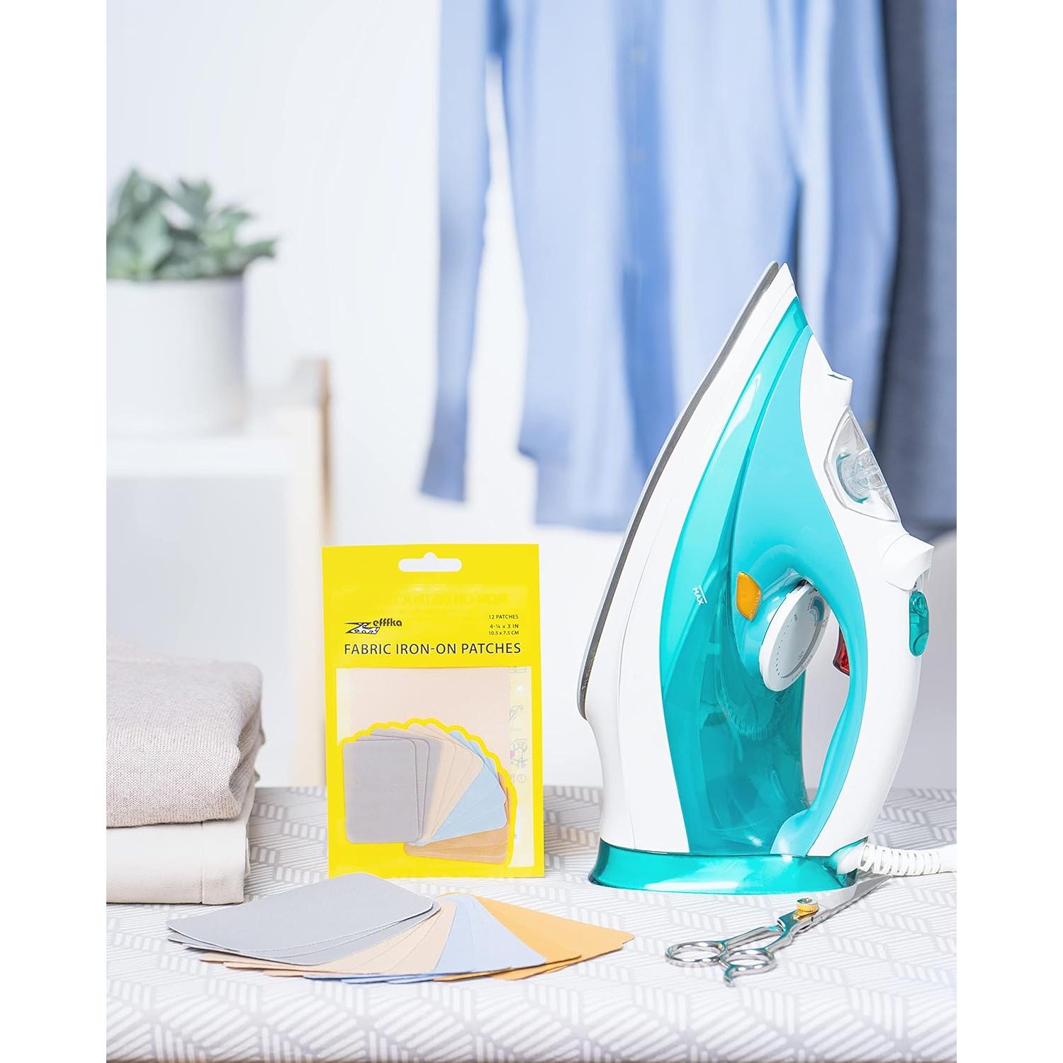 ZEFFFKA Parches Termoadhesivos 12 Piezas Algodón 7.5x10.5 cm