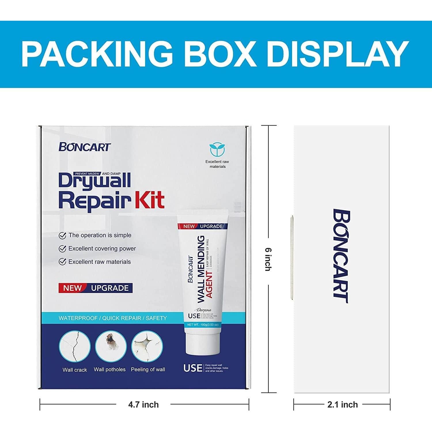 Kit de Reparación de Paredes Boncart - Masilla y Parche 5cm a 10cm