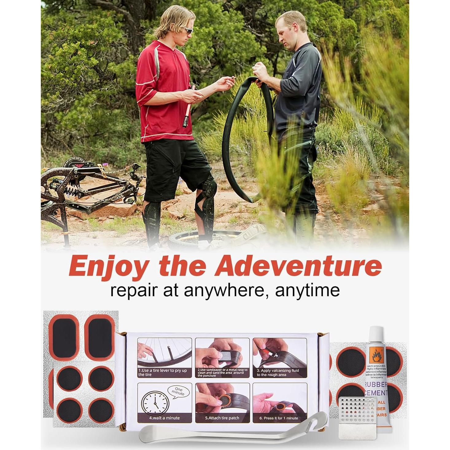 Kit de Reparación de Neumáticos Zacro 34 Piezas con Parches