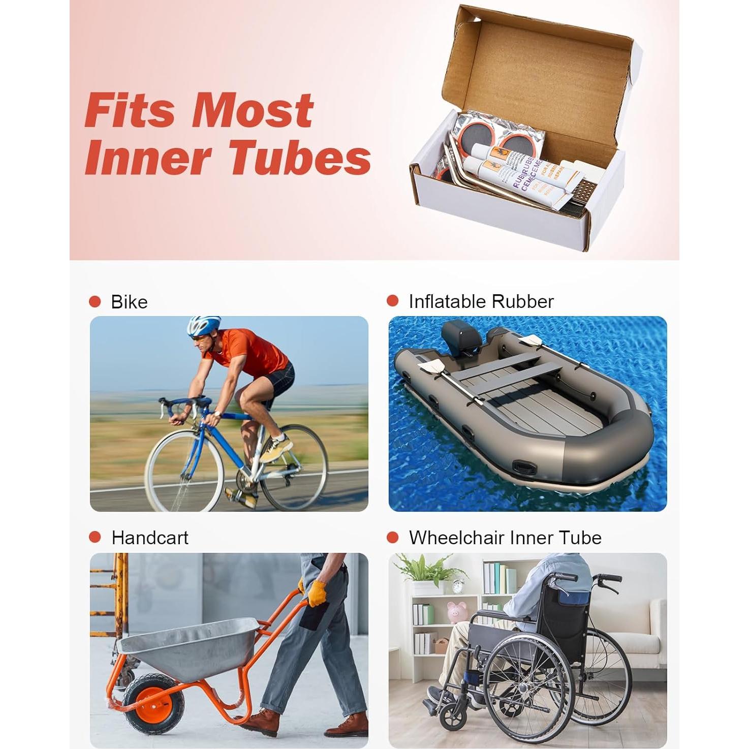 Kit de Reparación de Neumáticos Zacro 34 Piezas con Parches