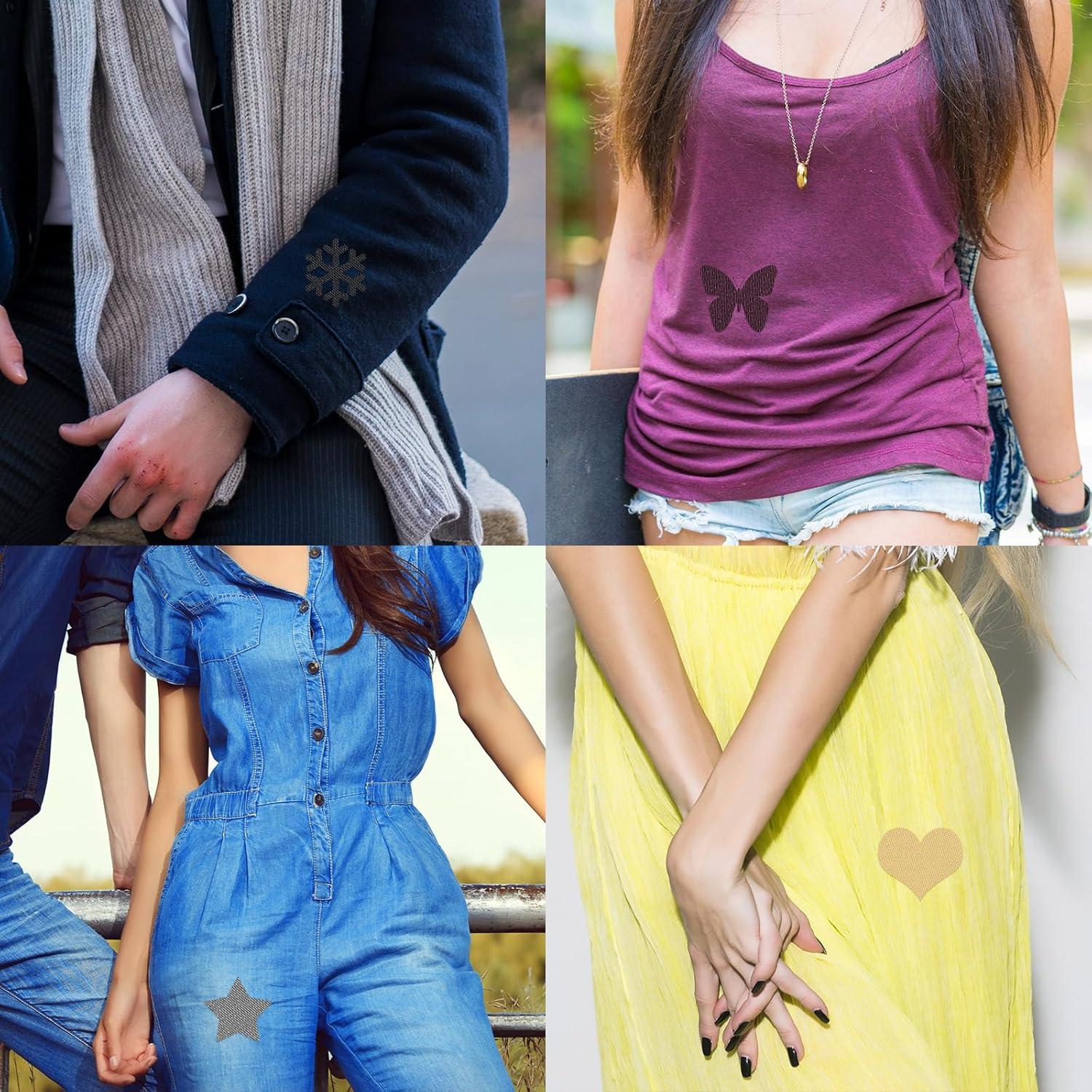 Kit de 30 Parches de Hierro Tatuo para Ropa y Jeans