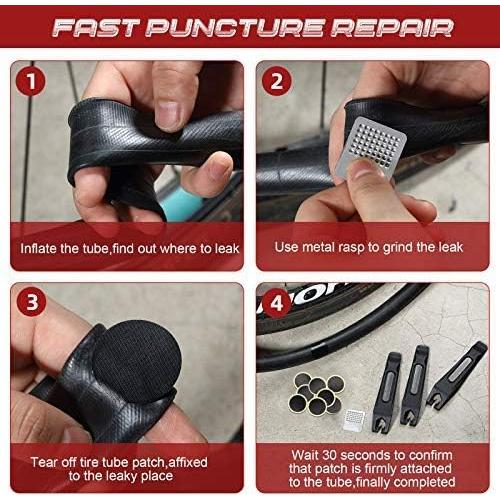 Kit de Reparación de Neumáticos de Bicicleta Boao 40 Piezas