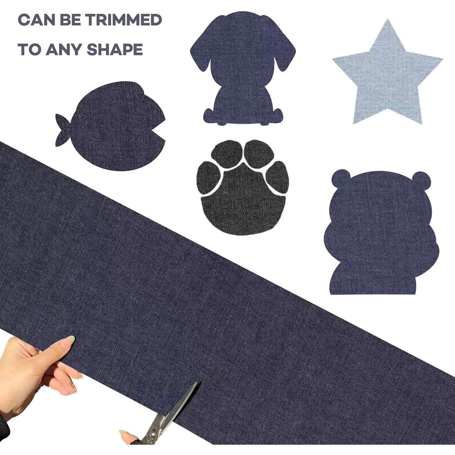 Parche de Denim Azobur 20x102 cm para Reparación y Decoración