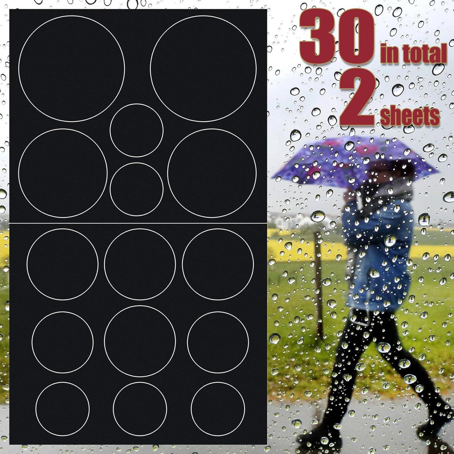 30 Parches de Reparación Autoadhesivos Pndeyo - Nylon Negro