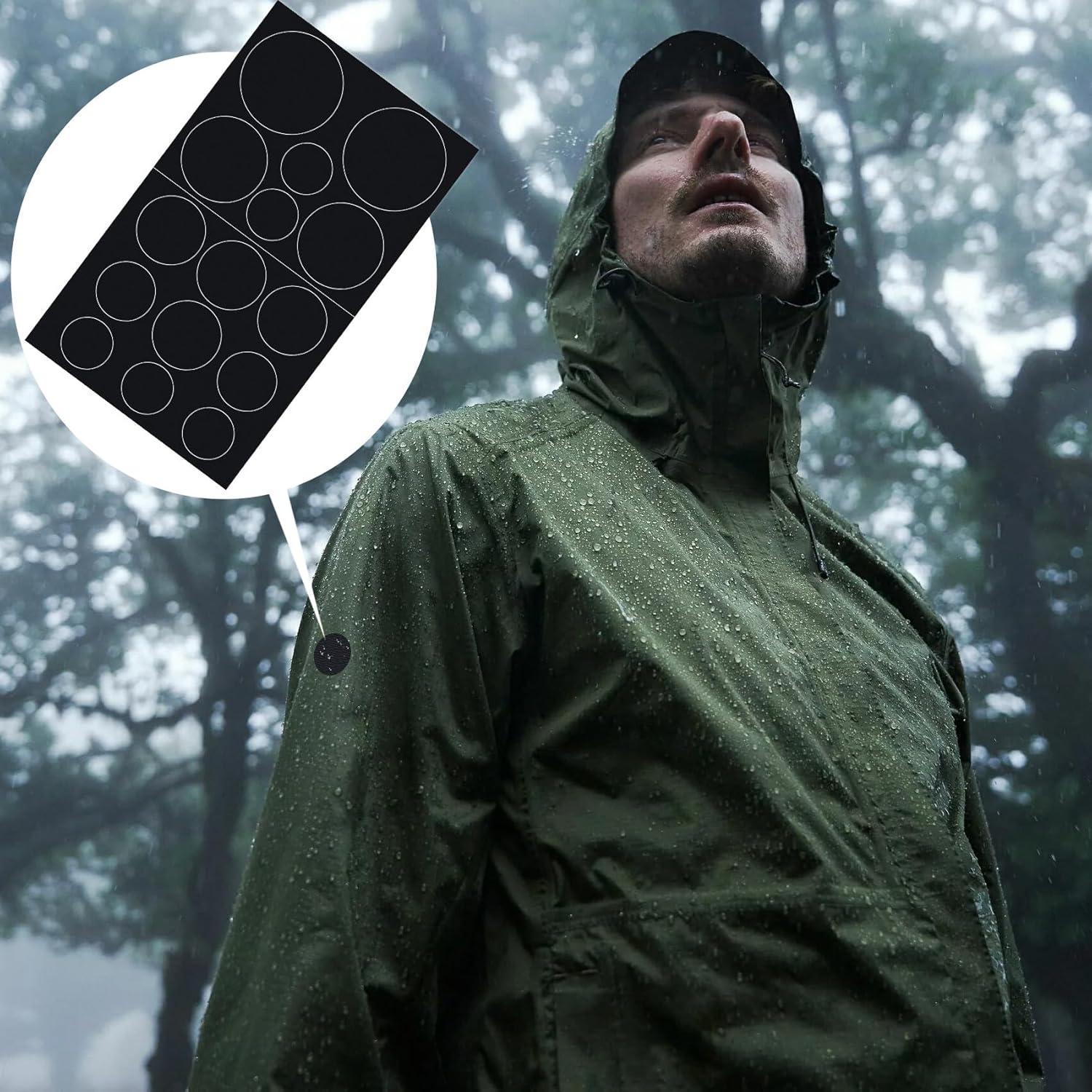 30 Parches de Reparación Autoadhesivos Pndeyo - Nylon Negro