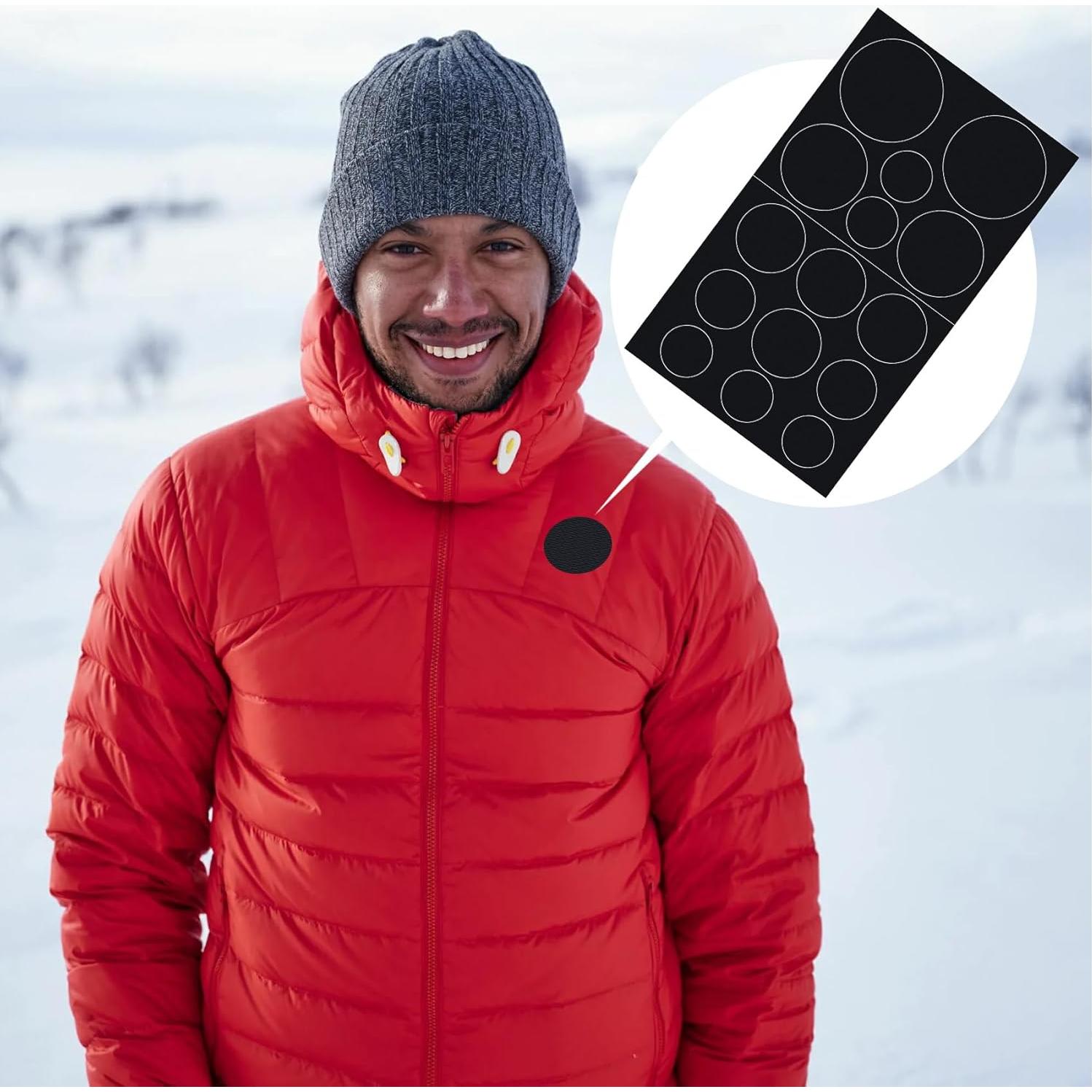 30 Parches de Reparación Autoadhesivos Pndeyo - Nylon Negro