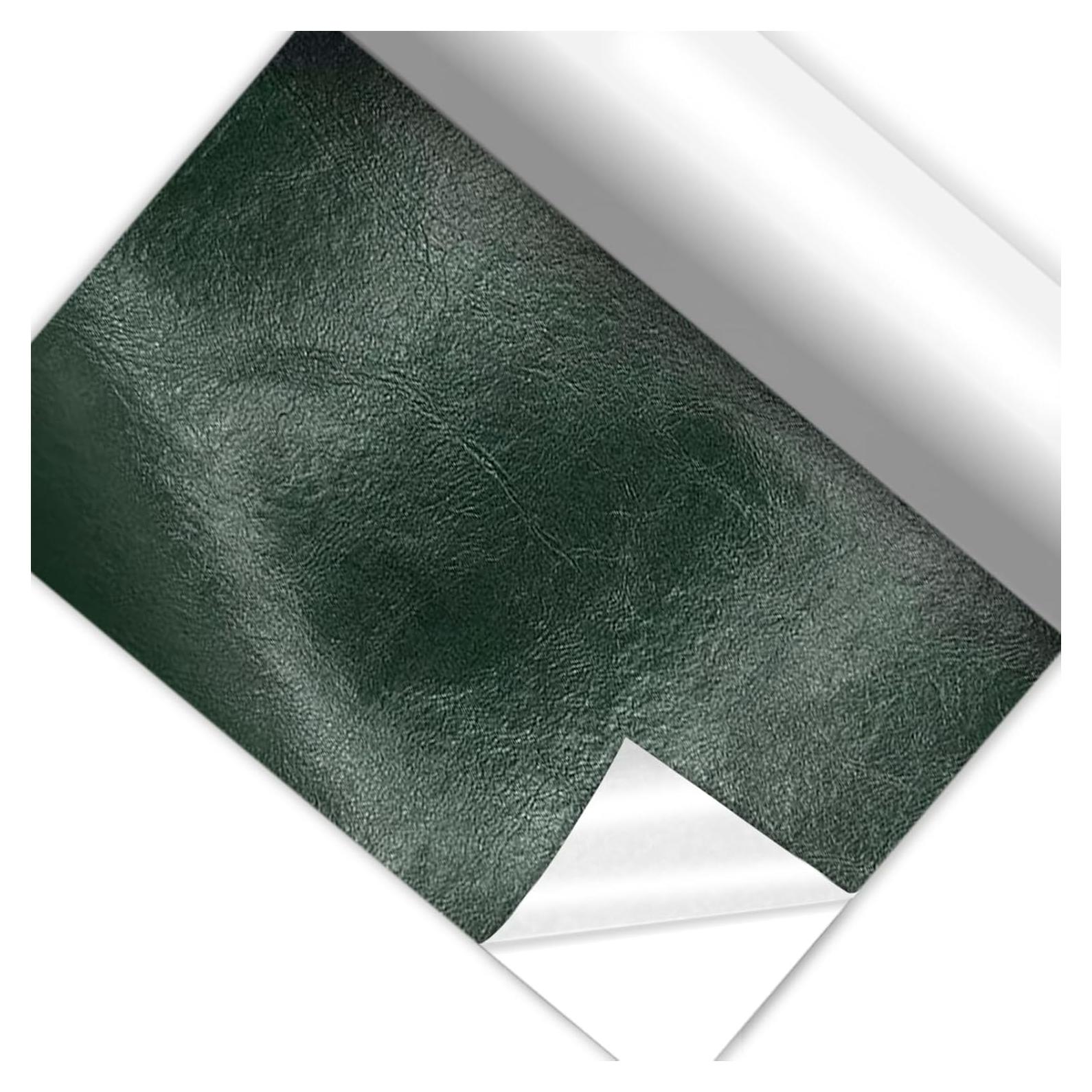 Parche de Reparación de Cuero Autoadhesivo Silllule 20x119 cm Verde