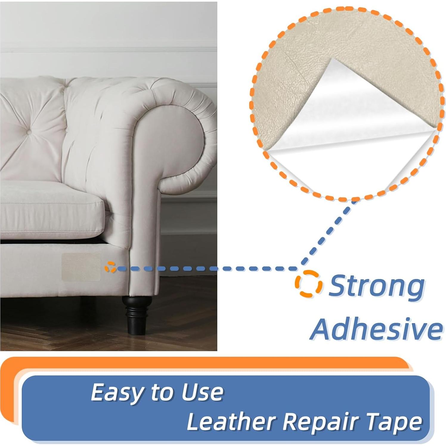 Parche de Reparación de Cuero Autoadhesivo Silllule 20x119 cm Verde