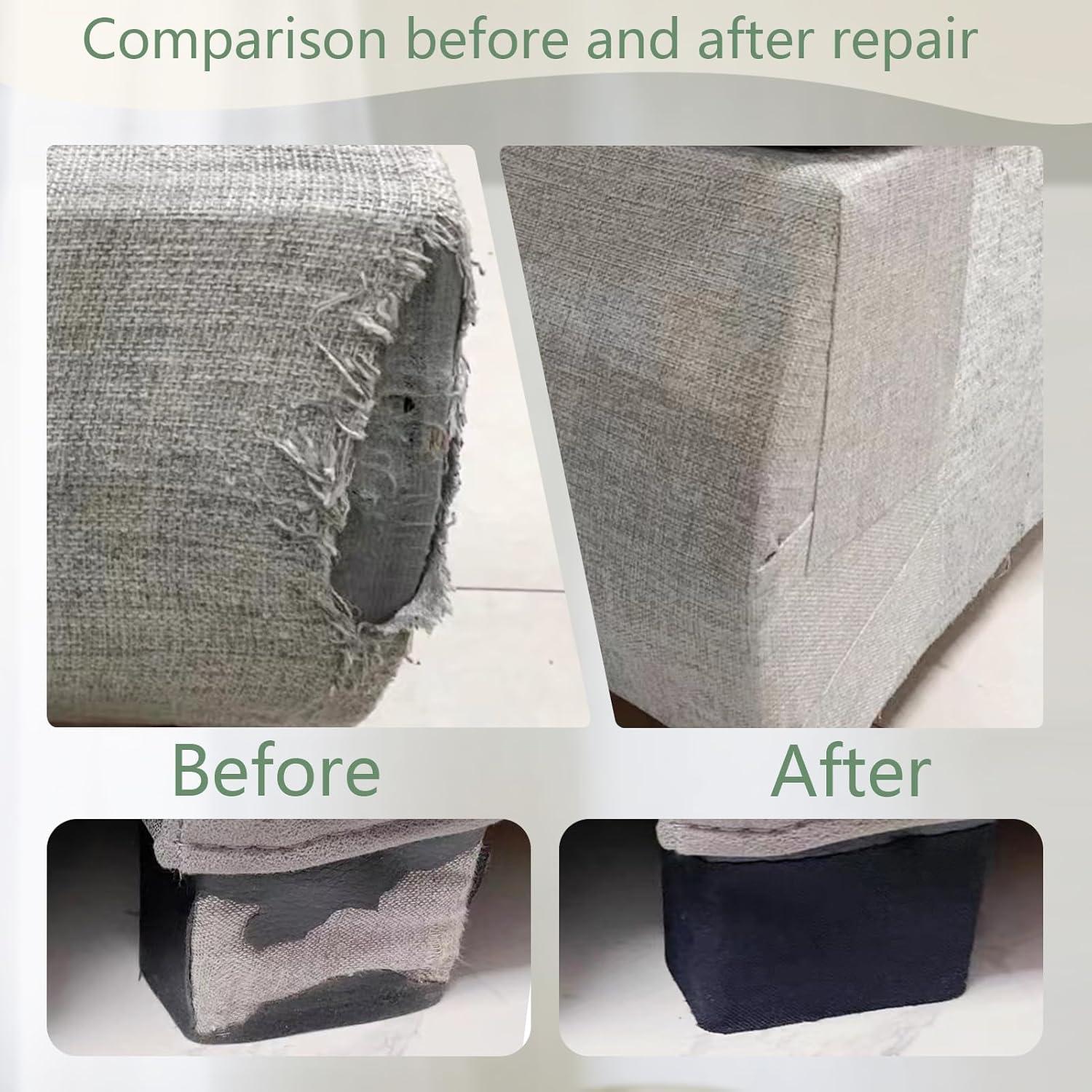 Parche de Reparación de Tela Giftmeet 20x30 cm Negro - 2 Piezas