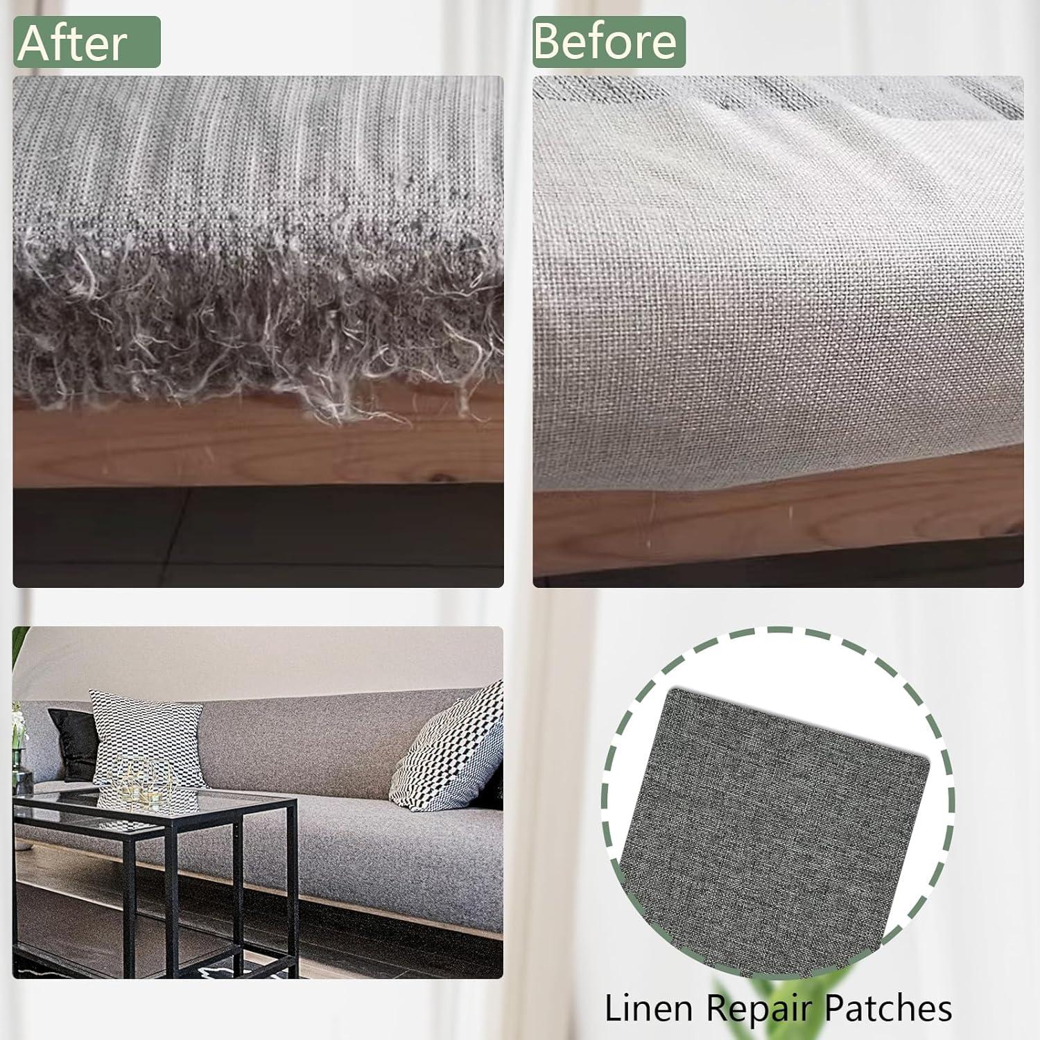 Parche de Reparación de Tela Giftmeet 20x30 cm Negro - 2 Piezas