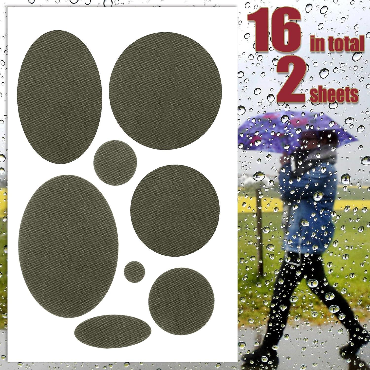 16 Parches de Reparación Autoadhesivos Pndeyo Nylon Verde