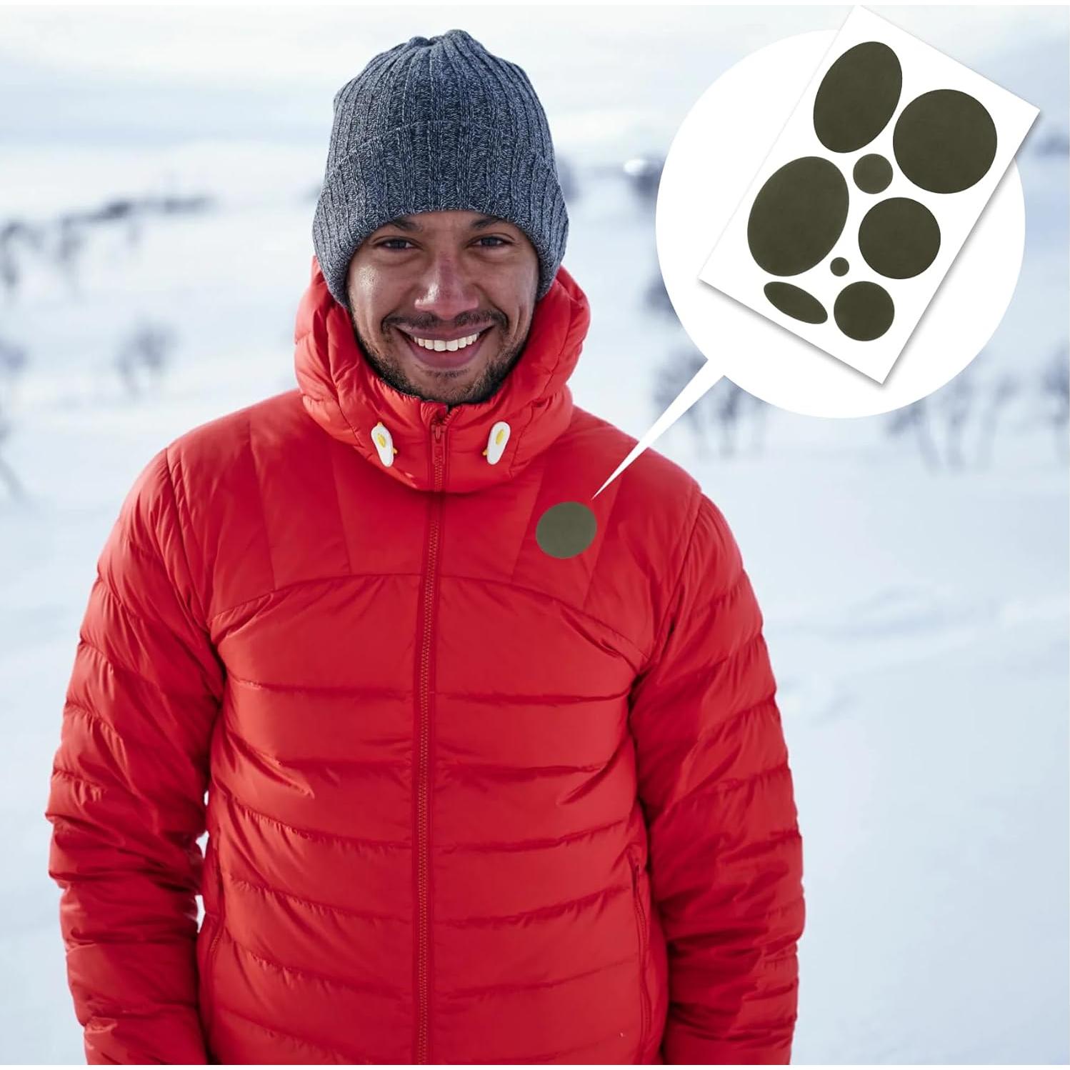 16 Parches de Reparación Autoadhesivos Pndeyo Nylon Verde