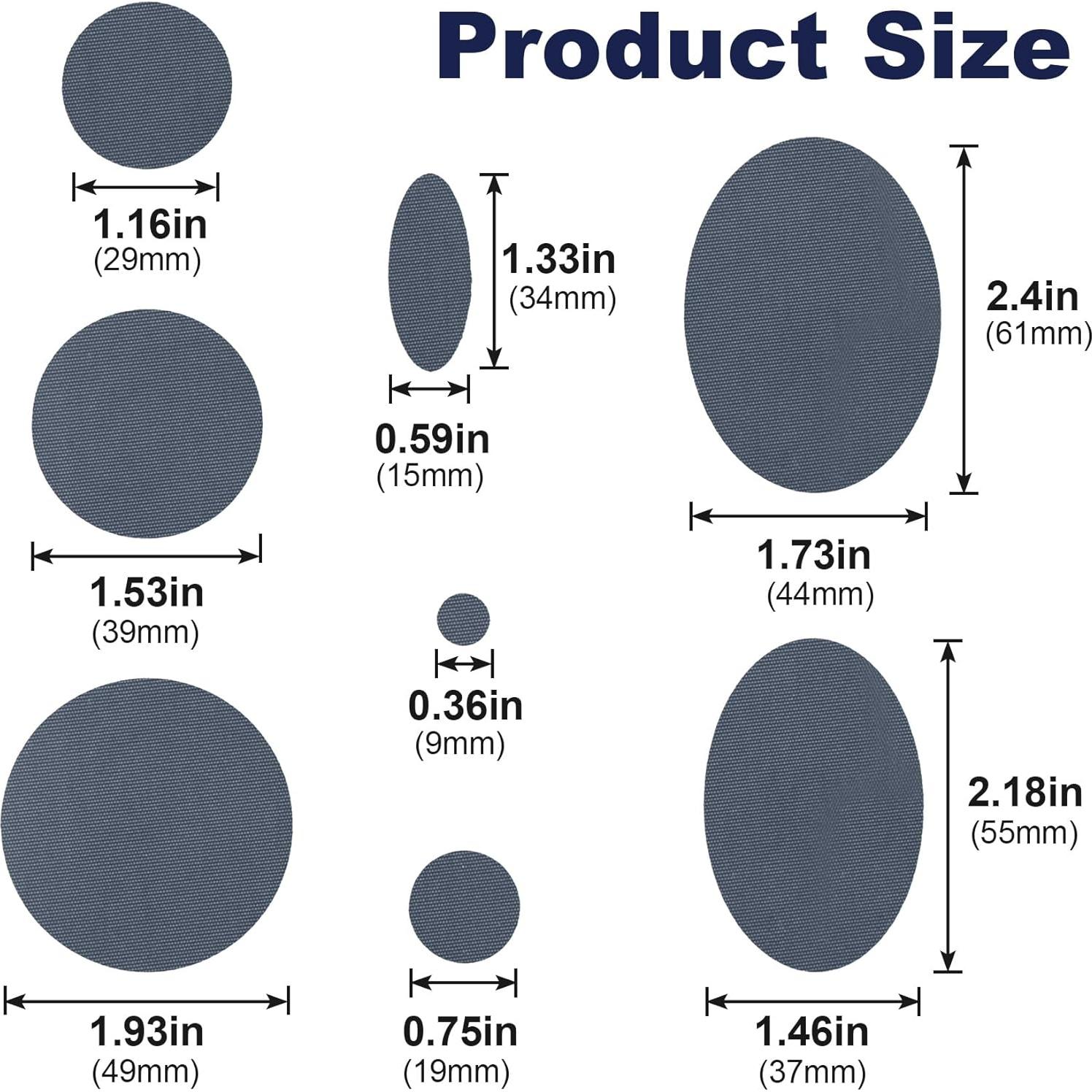 24 Parches de Reparación Autoadhesivos SmallCat Nylon Impermeables