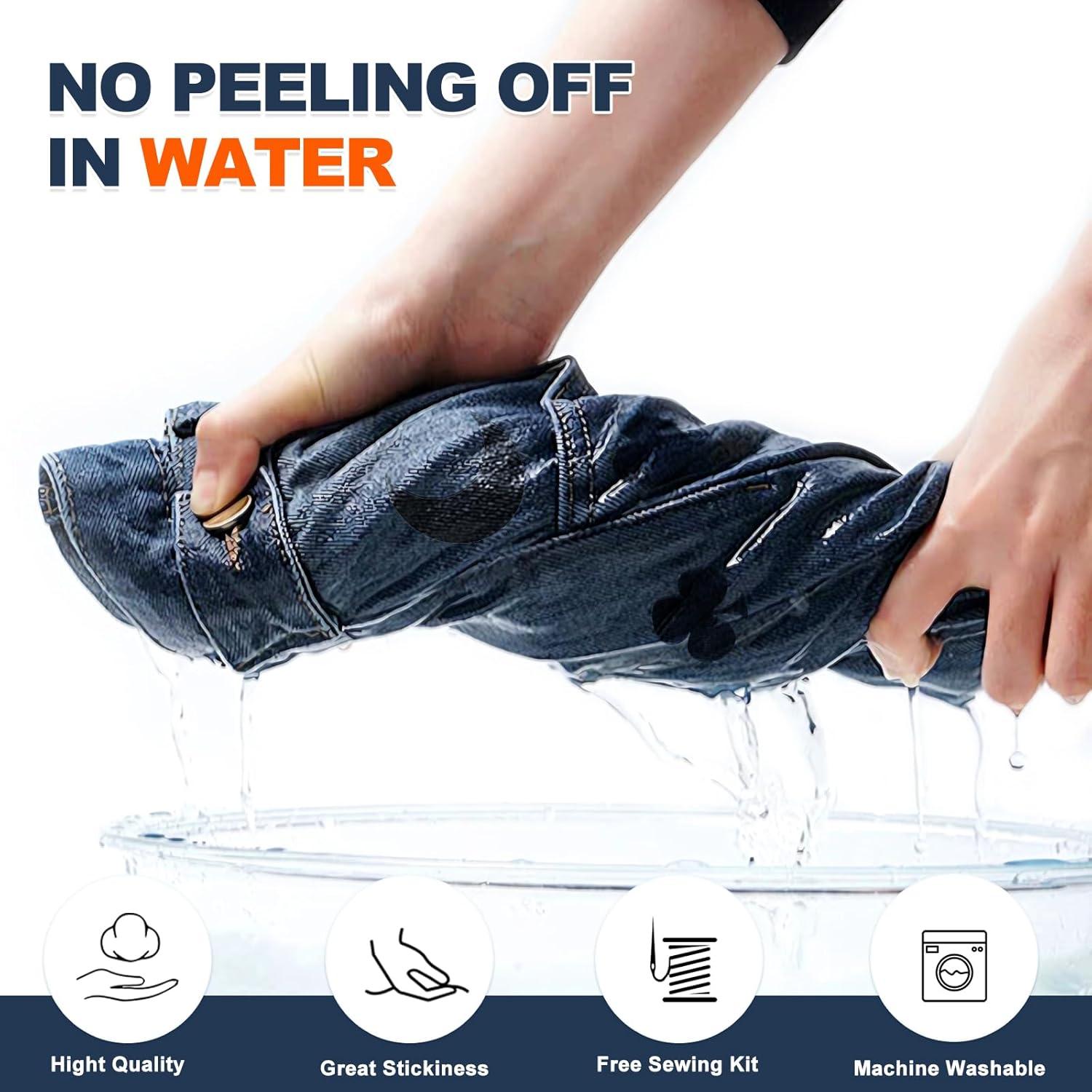 Parche de Planchar Azobur 8 Piezas Mezclilla 20x13 cm Azul