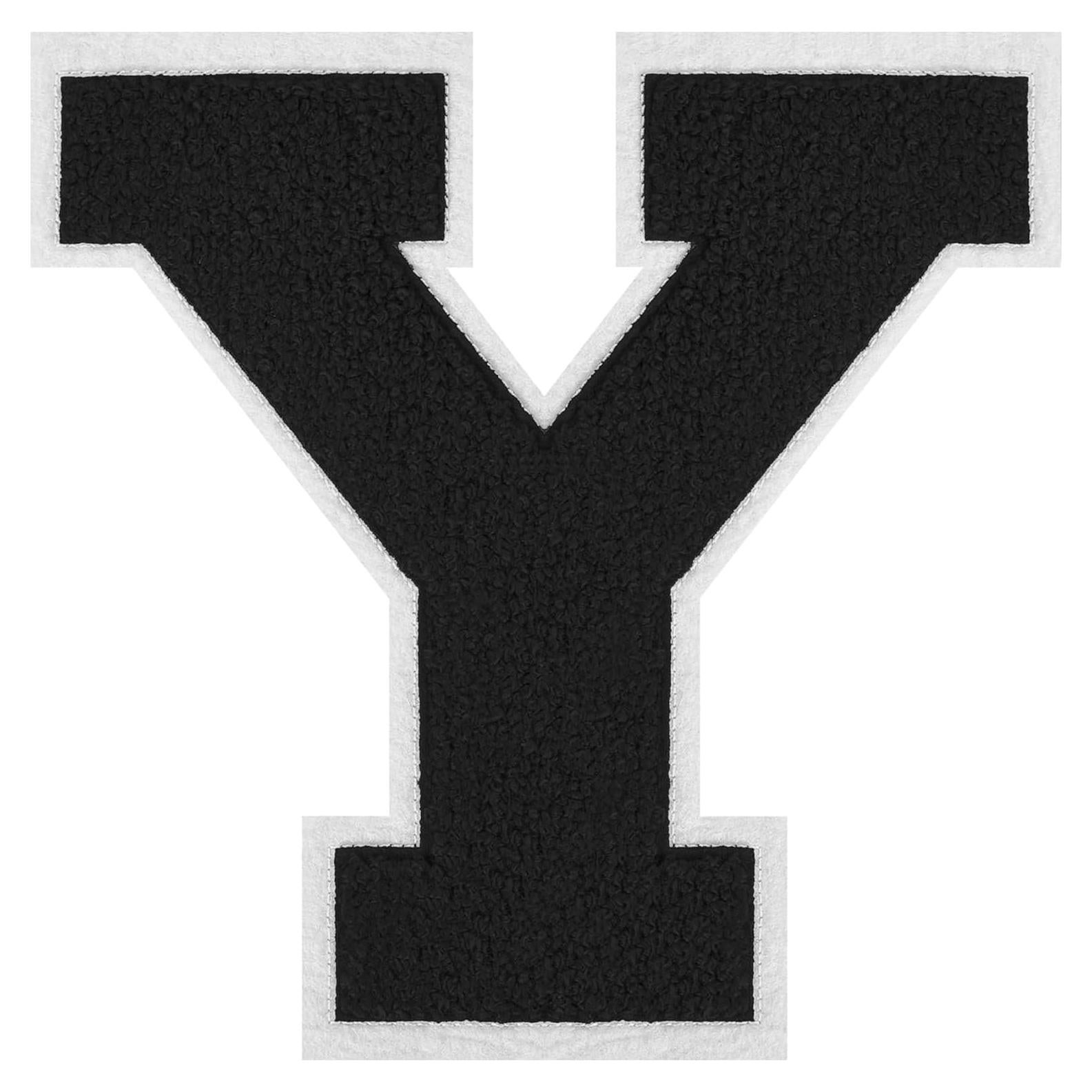 Parche de Letras Varsity FlashMind 10.16 cm Negro para Chaqueta