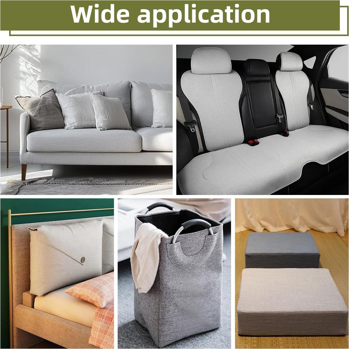 Parches de Tela Autoadhesivos ZESION 20x28 cm Beige