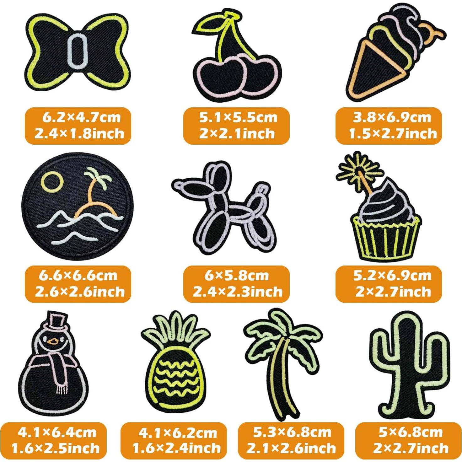 10 Parches Termoadhesivos Brillantes Attuslla para Ropa