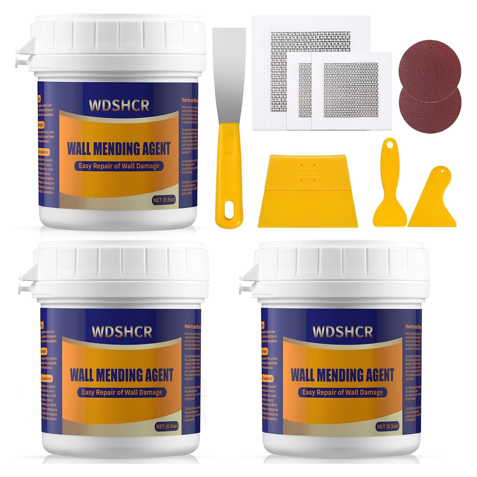Kit de Reparación de Drywall WDSHCR 240ml Masilla y Parches