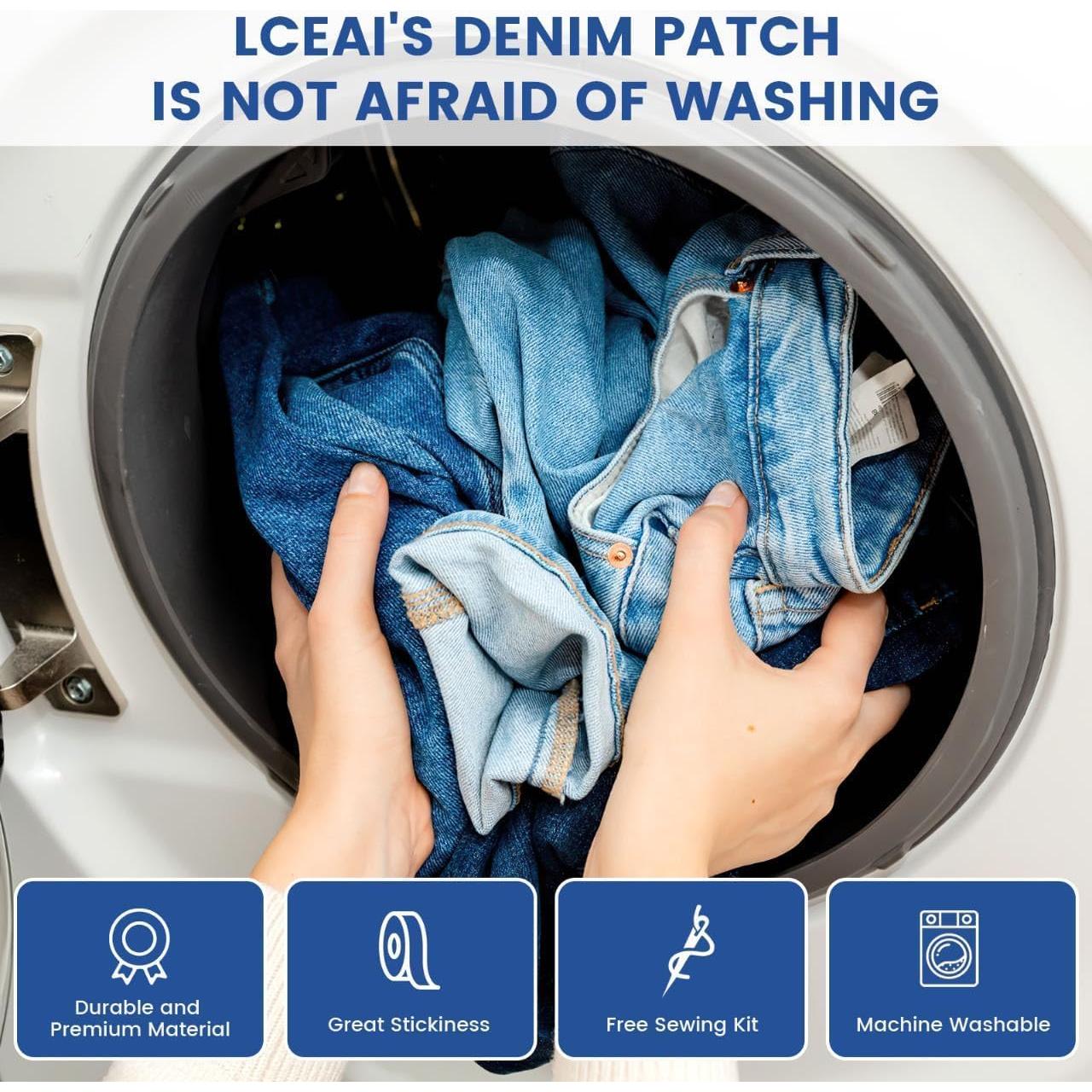 Parche de Planchar LCEAI 22.5x101.5 cm Algodón Azul Oscuro