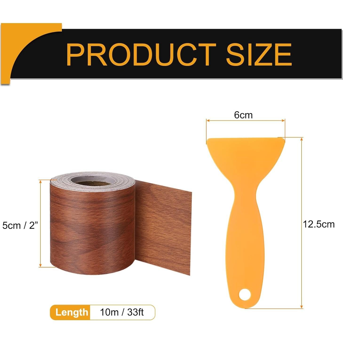 Cinta de Reparación de Grano de Madera HARFINGTON 5 cm x 10 m