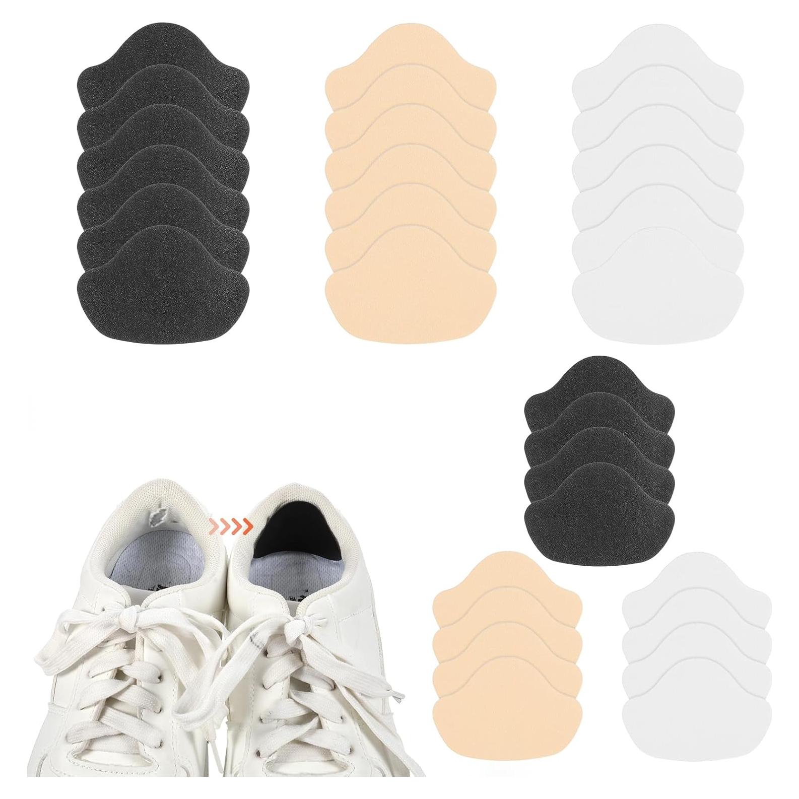 30 Pcs Parches Autoadhesivos para Reparación de Tacones - Negro, Blanco, Beige