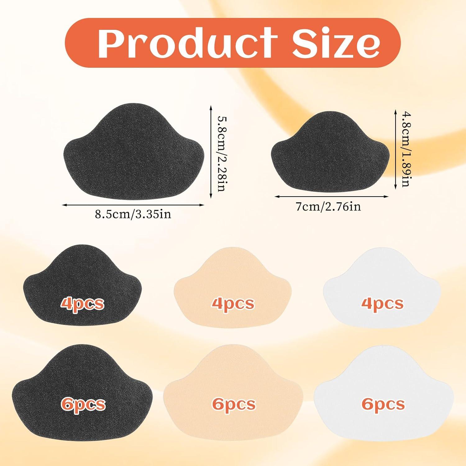 30 Pcs Parches Autoadhesivos para Reparación de Tacones - Negro, Blanco, Beige