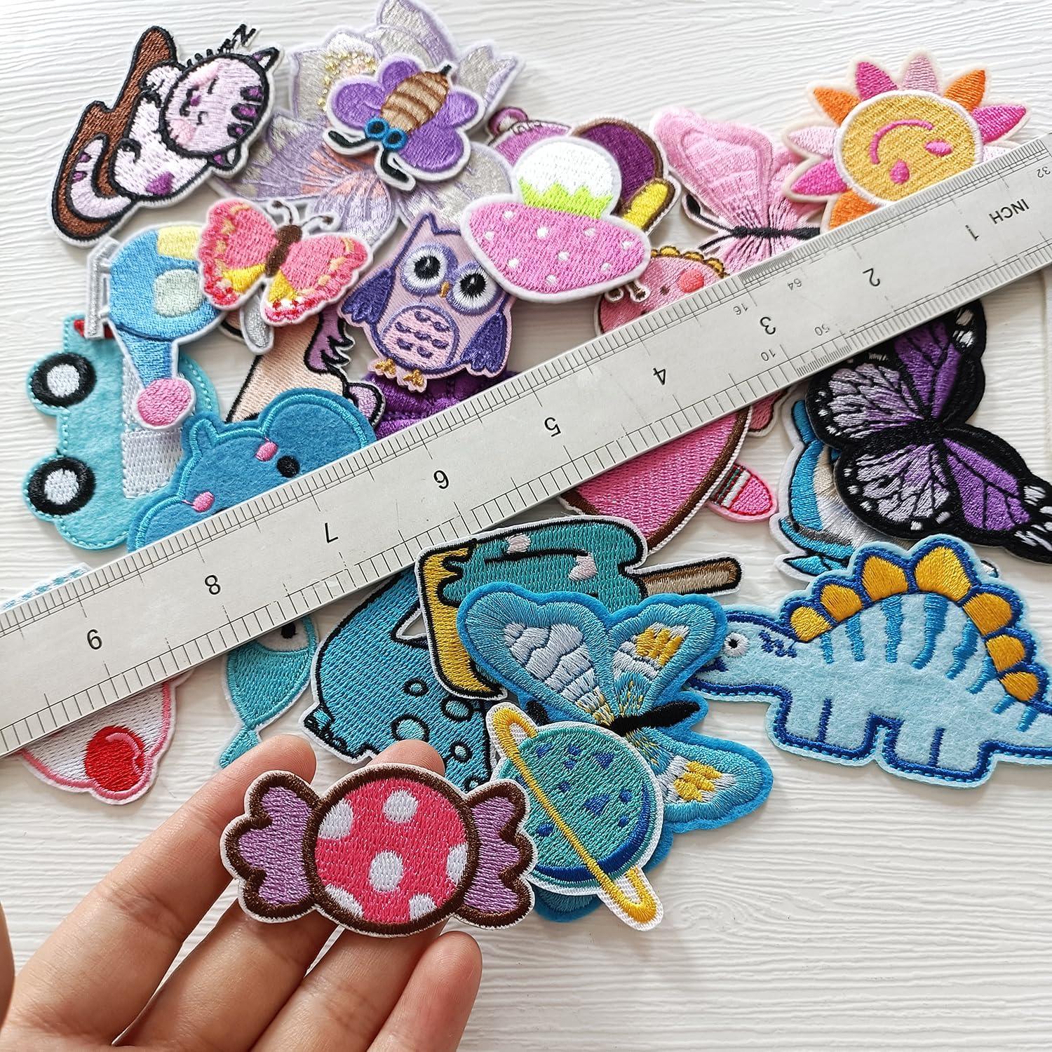 30 Parches Bordados Planchar MISDONR Colores Mezclados