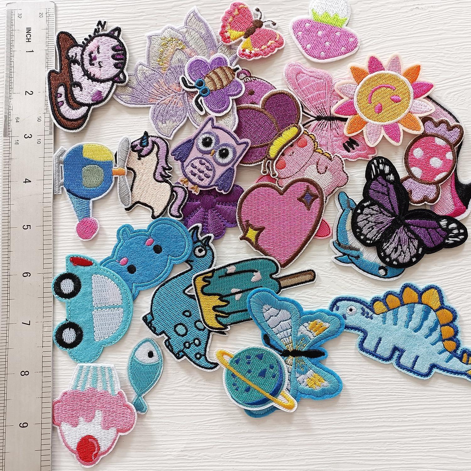 30 Parches Bordados Planchar MISDONR Colores Mezclados