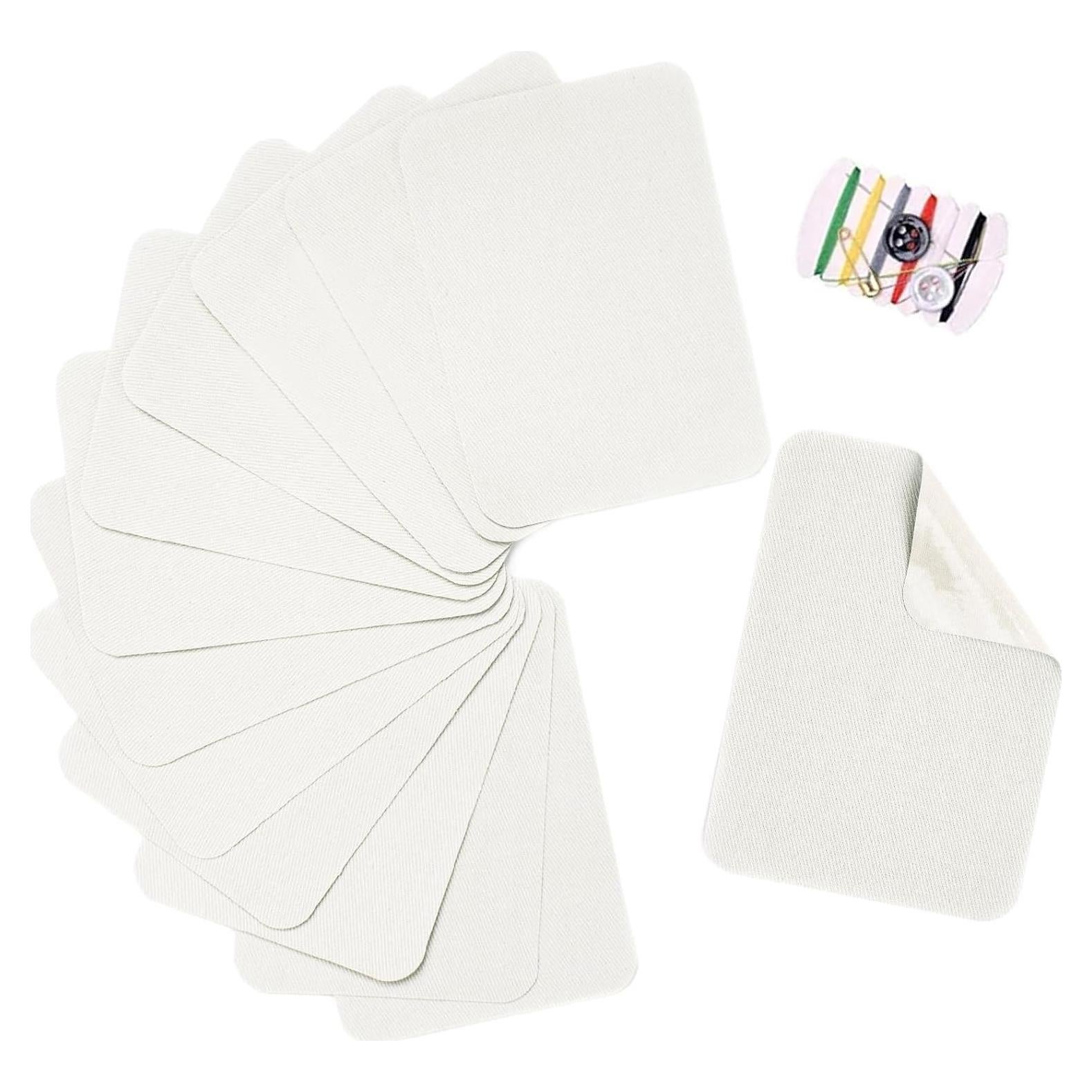 12 Parches Termoadhesivos Beige TXSN 7.5x10.5 cm Algodón