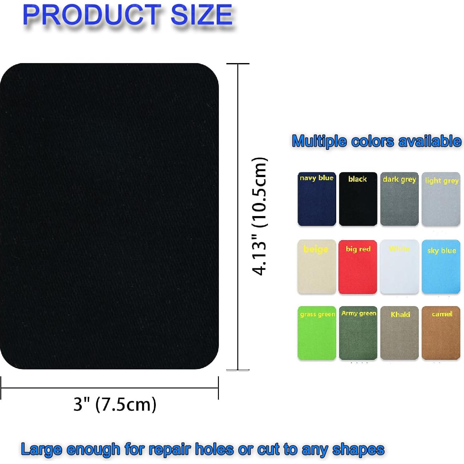 12 Parches Termoadhesivos Beige TXSN 7.5x10.5 cm Algodón