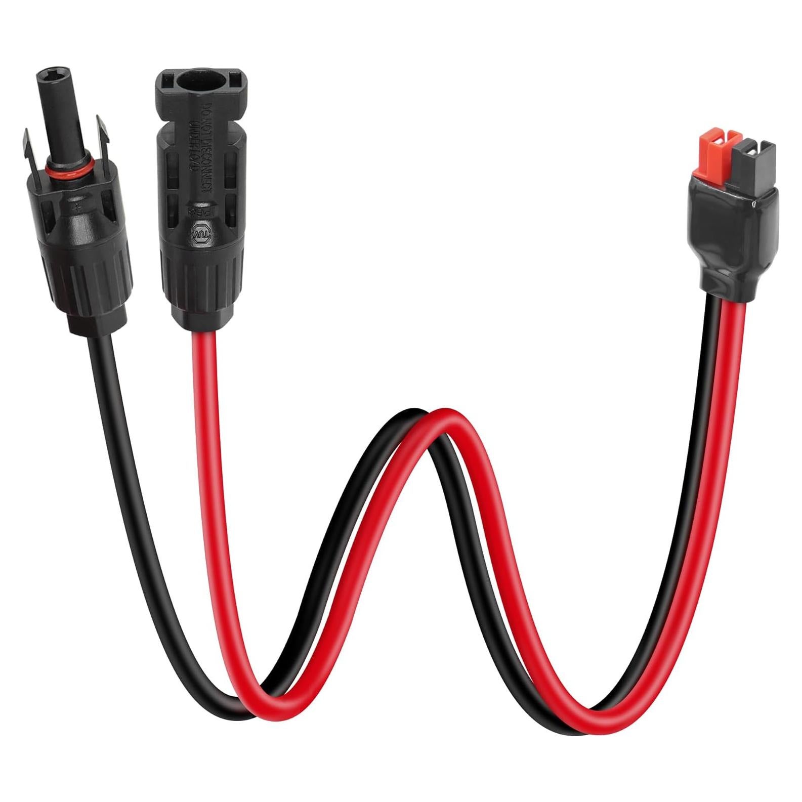 Cable Solar YACSEJAO 10AWG 65cm Conector para Panel Solar