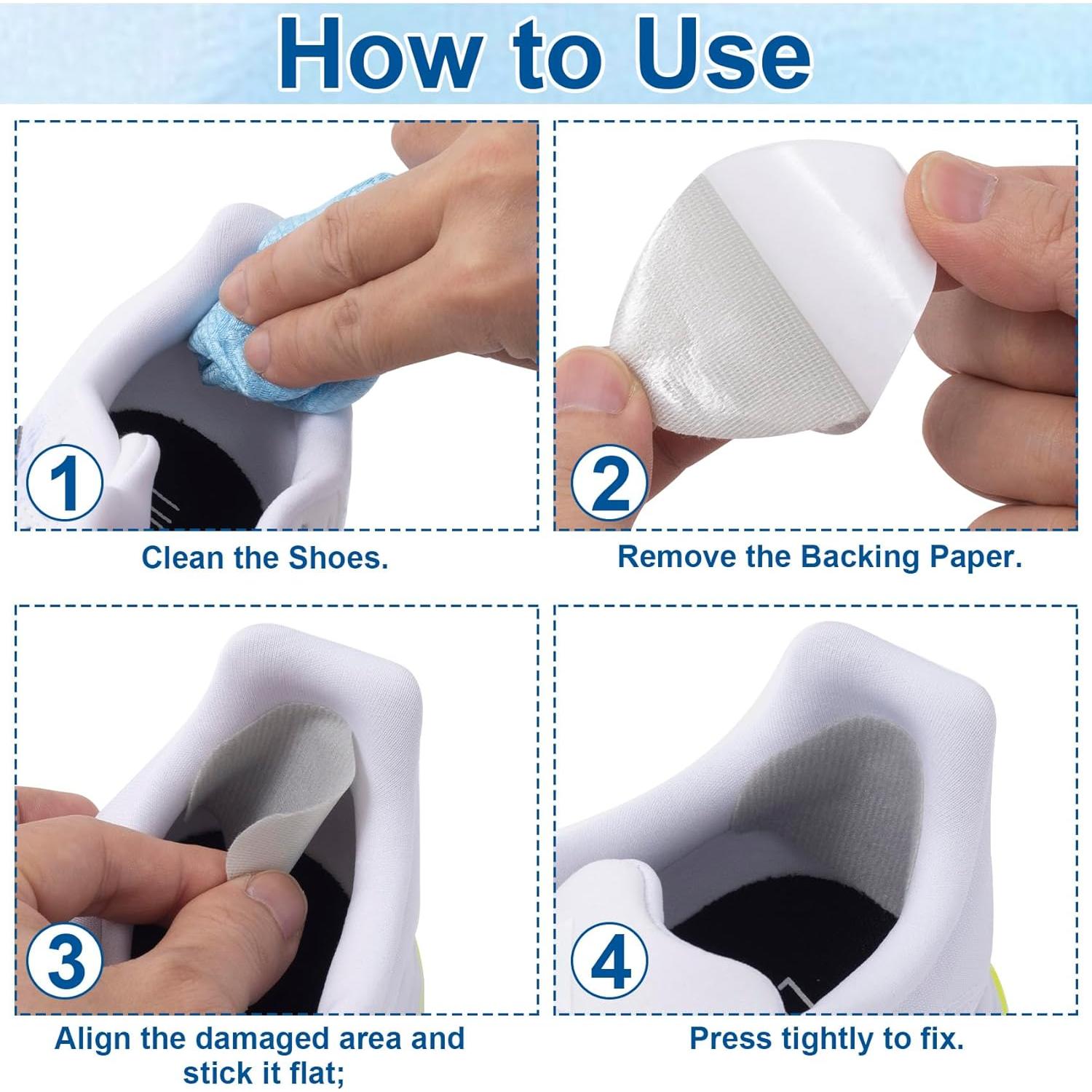 Parche de Reparación de Tacones Joez - 12 Piezas Gris Claro