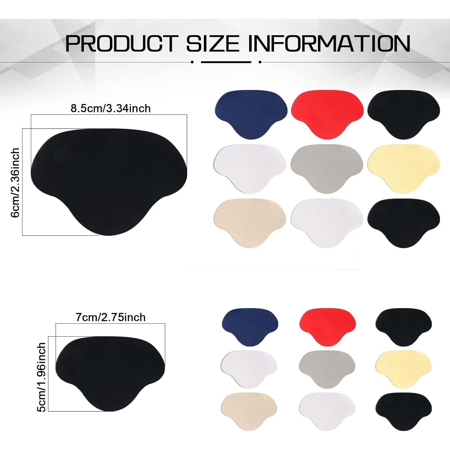 Paquete de 36 Parches Autoadhesivos para Zapatos Eurzom - 7 Colores