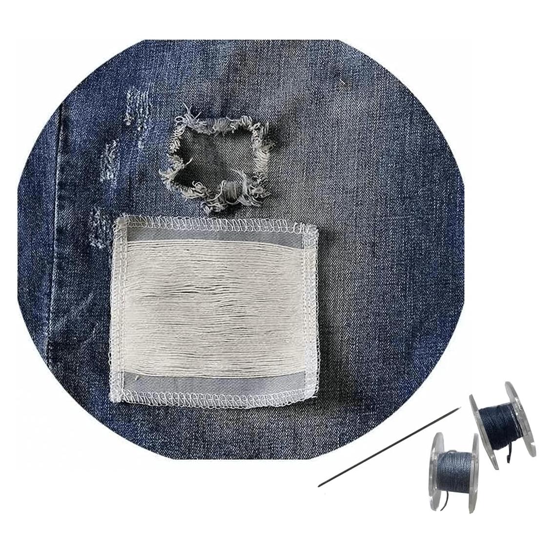 Parches de Algodón para Jeans LEBONCIN - Kit de Costura 2 Pcs 18x13cm