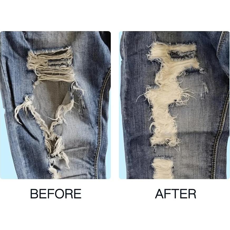 Parches de Algodón para Jeans LEBONCIN - Kit de Costura 2 Pcs 18x13cm